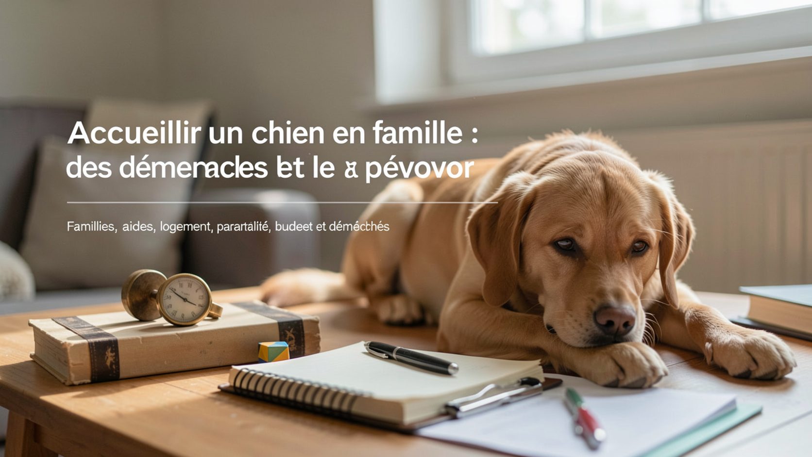 Une laisse et un carnet de santé posés sur un banc, en attendant l'arrivée d'un chien.